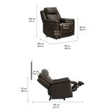 Gilman Creek 牛皮電動躺椅 深棕 Gilman Creek 牛皮電動躺椅 深棕