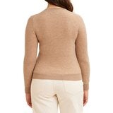 Weatherproof Vintage 女圓領喀什米爾毛衣 駝