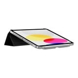 MAGEASY Facet 全方位支架透明背蓋保護套 (筆槽款) 適用於 2022 iPad 10 & 2025 iPad A16 黑色