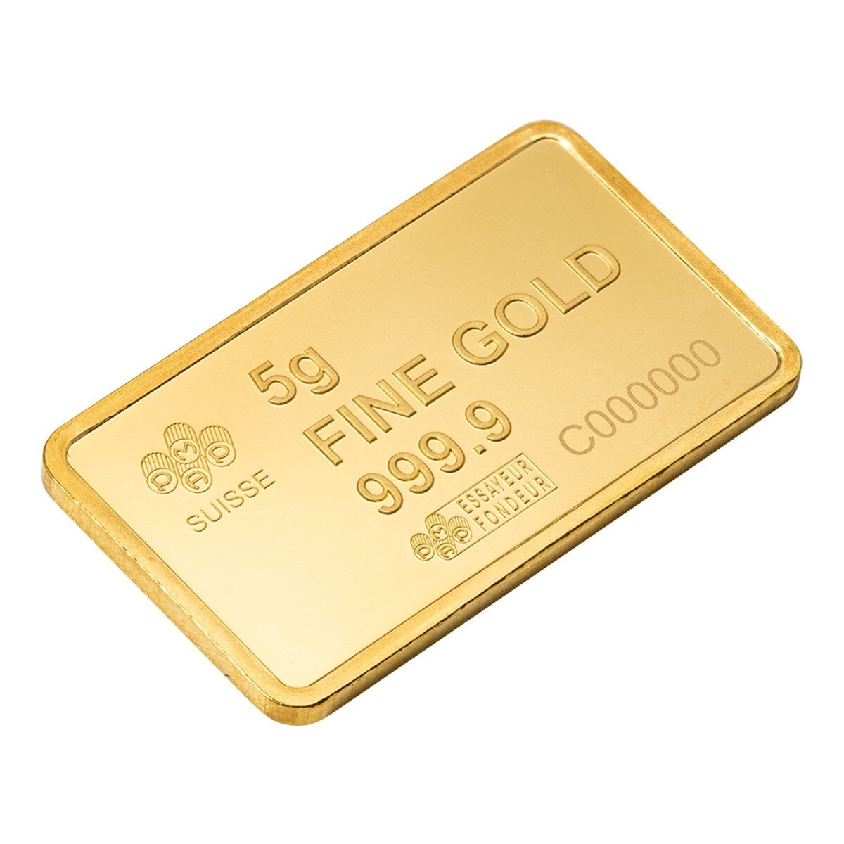 PAMP 自由之鐘黃金條塊 999.9純金 5公克