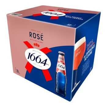 可倫堡 1664 桃紅白啤酒 330毫升 X 12瓶