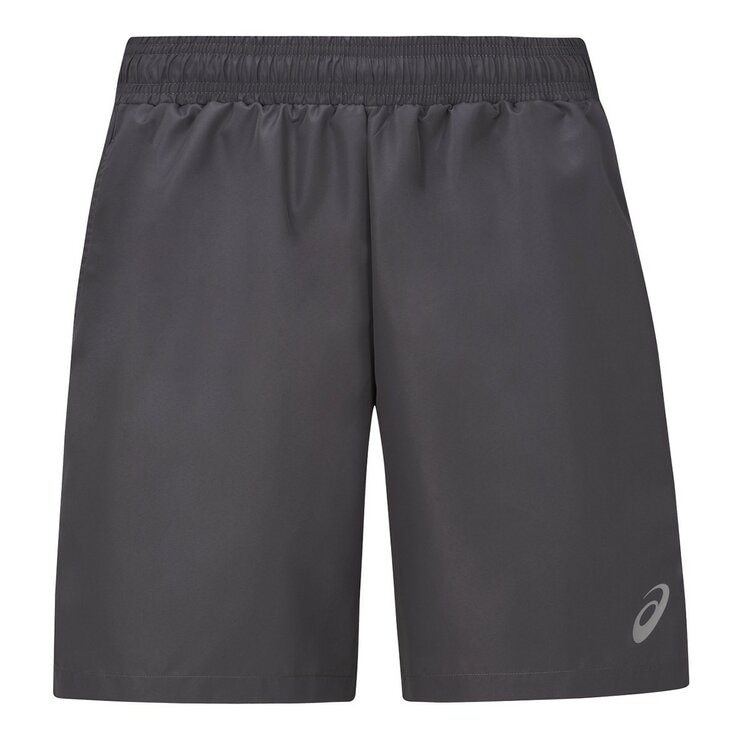 Asics 男運動短褲 深灰 M