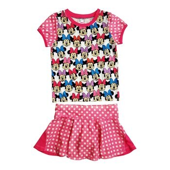 卡通人物兒童泳衣兩件組 Minnie Mouse 4T 卡通人物兒童泳衣兩件組 Minnie Mouse 4T