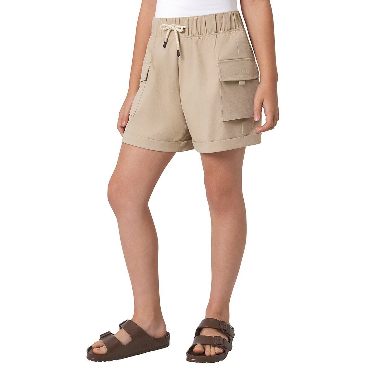 Mondetta 兒童工裝短褲 卡其色