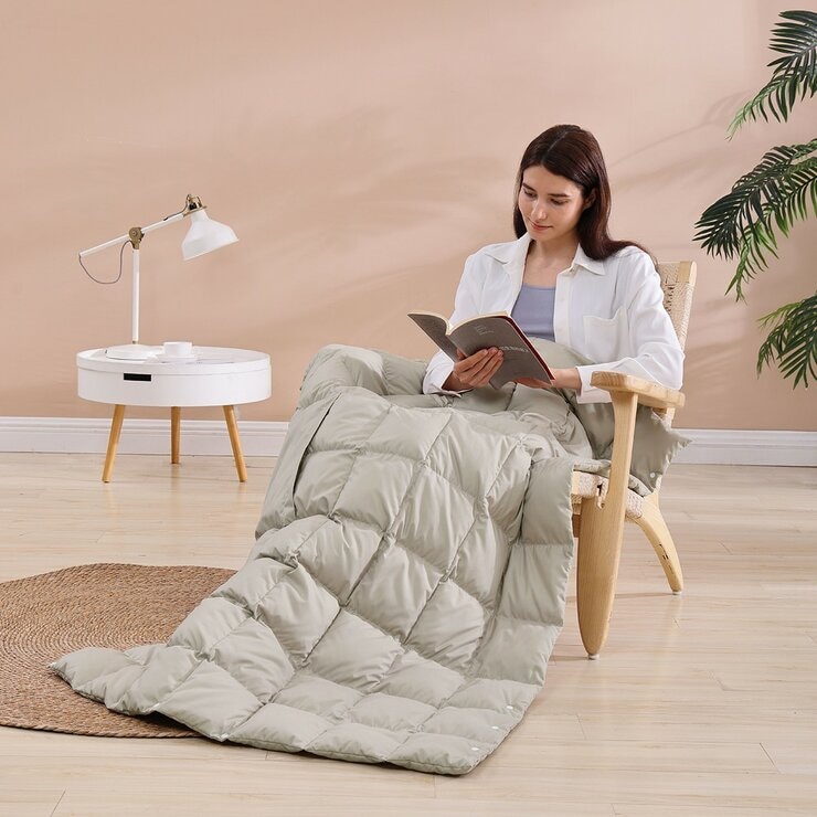 Hotel Grand 多用途羽絨毯 100公分 X 160公分 灰