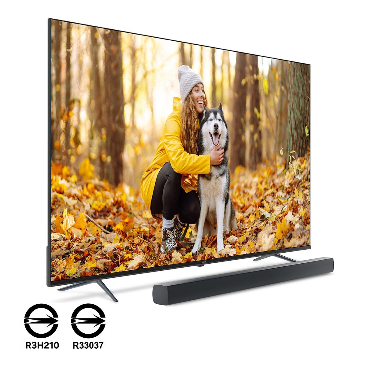 飛利浦 75吋 4K Google TV 顯示器聲霸組合 75PUH7890/96