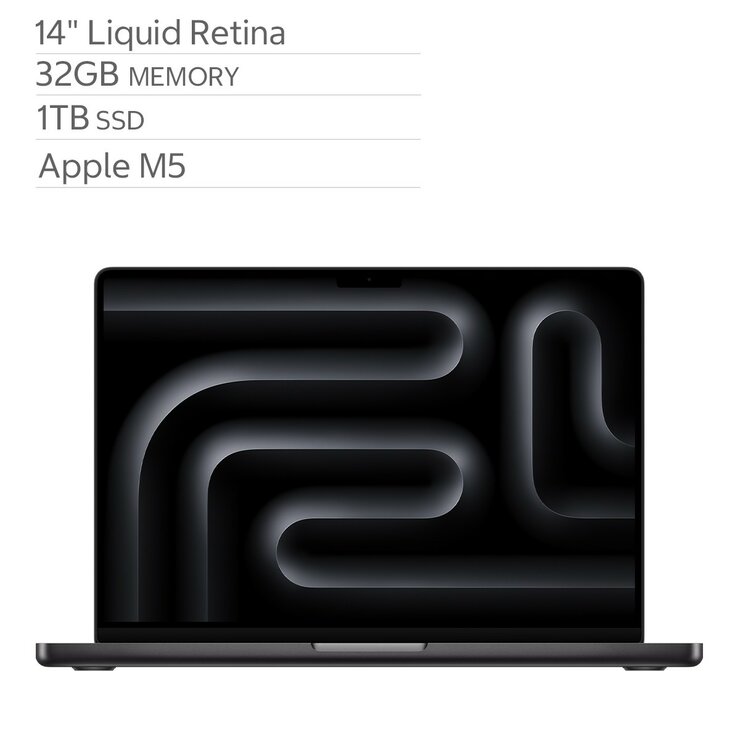 Apple 14吋 MacBook Pro M5晶片 10核心CPU 10核心GPU 32GB 1TB SSD Apple 14吋 MacBook Pro M5晶片 10核心CPU 10核心GPU 32GB 1TB SSD
