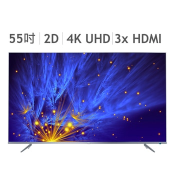 TCL 55" 4K HDR 智慧連網顯示器 (不含視訊盒) 55P6US TCL 55" 4K HDR 智慧連網顯示器 (不含視訊盒) 55P6US