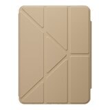 MAGEASY Facet 全方位支架透明背蓋保護套 適用於 2024 iPad Air 13吋 2025 M3 / 2024 M2 奶茶色