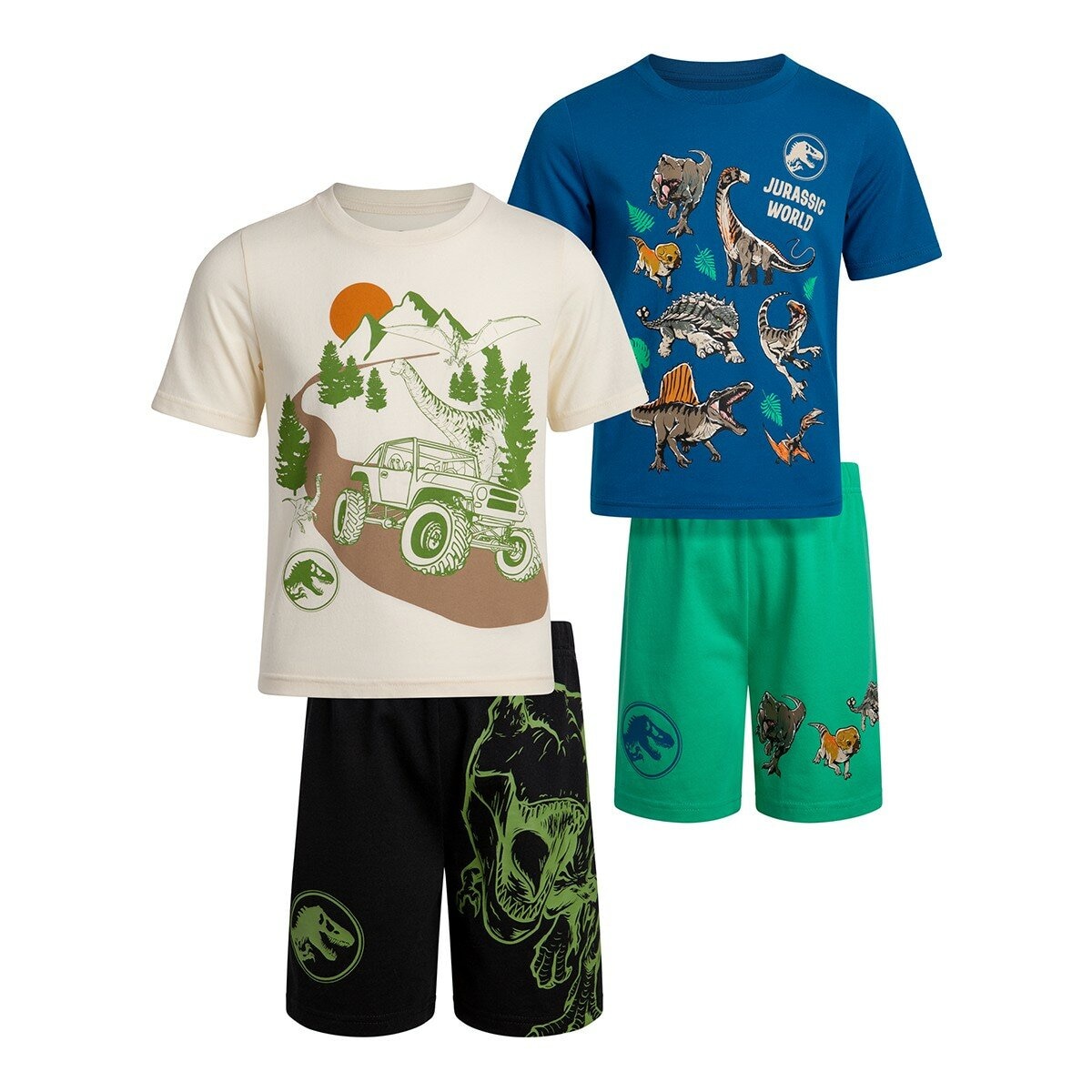 Character 兒童短袖短褲四件套組