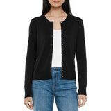 GAP 女圓領長袖開襟衫 黑 GAP 女圓領長袖開襟衫 黑