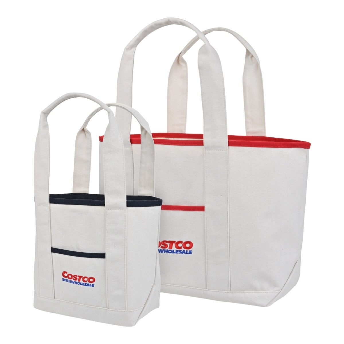Costco 好市多帆布購物袋 2入組 Costco 好市多帆布購物袋 2入組
