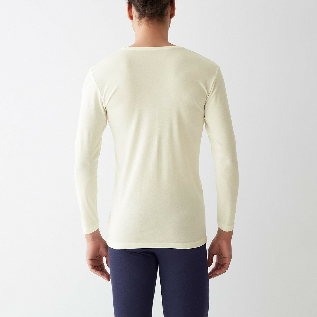 郡是 男V領吸濕發熱抗臭內衣