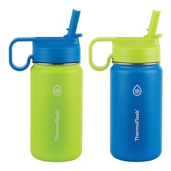 Thermoflask 不鏽鋼兒童冷水瓶兩件組 414毫升/件 Thermoflask 不鏽鋼兒童冷水瓶兩件組 414毫升/件