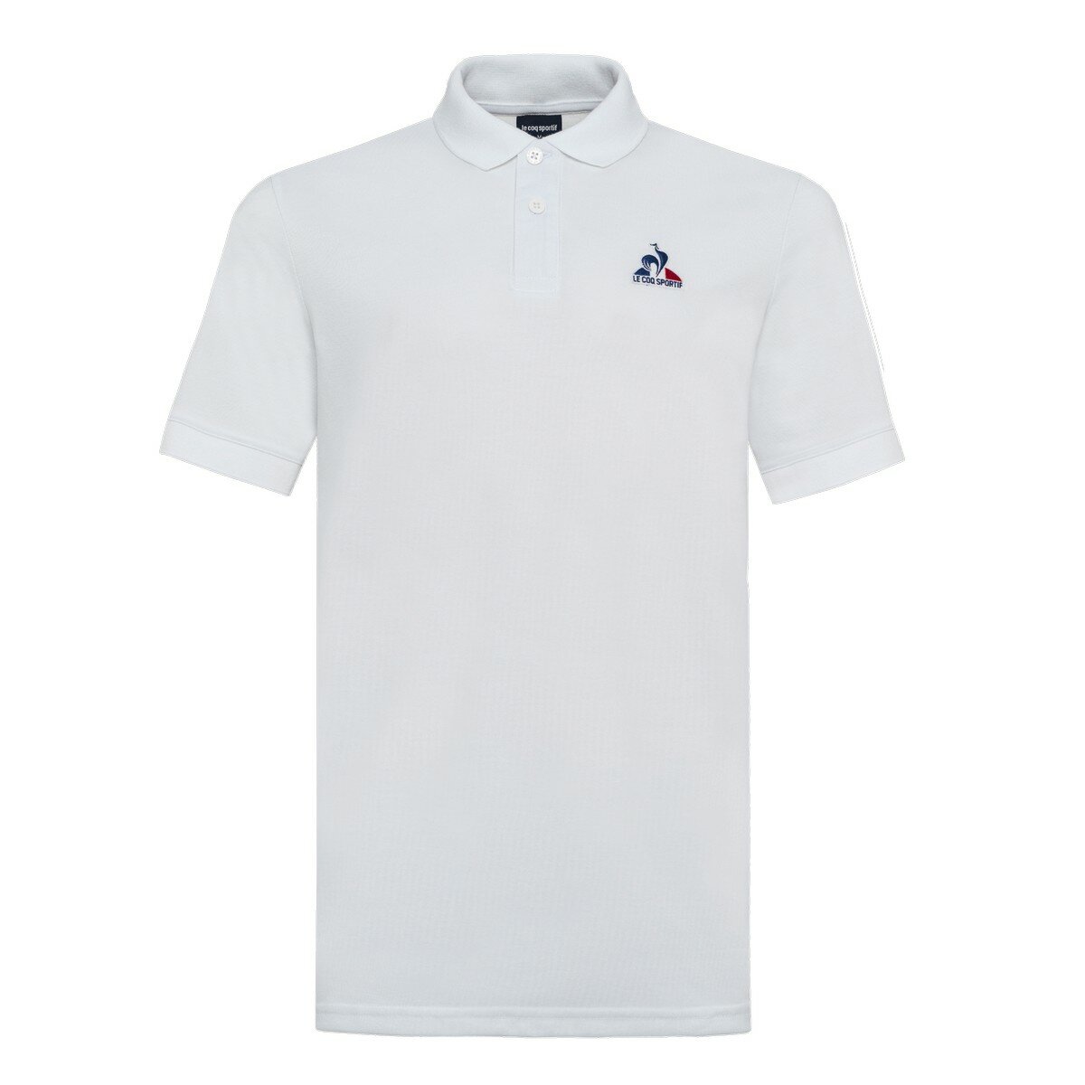 Le Coq Sportif 男短袖Polo衫 白