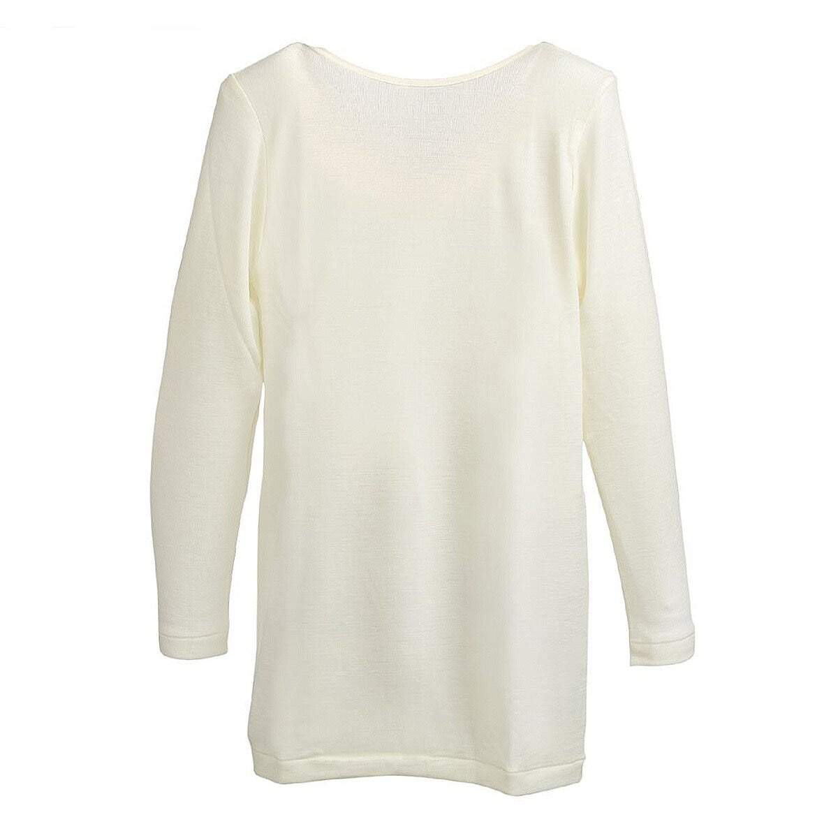 AS 女純羊毛長袖上衣 白 L AS 女純羊毛長袖上衣 白 L