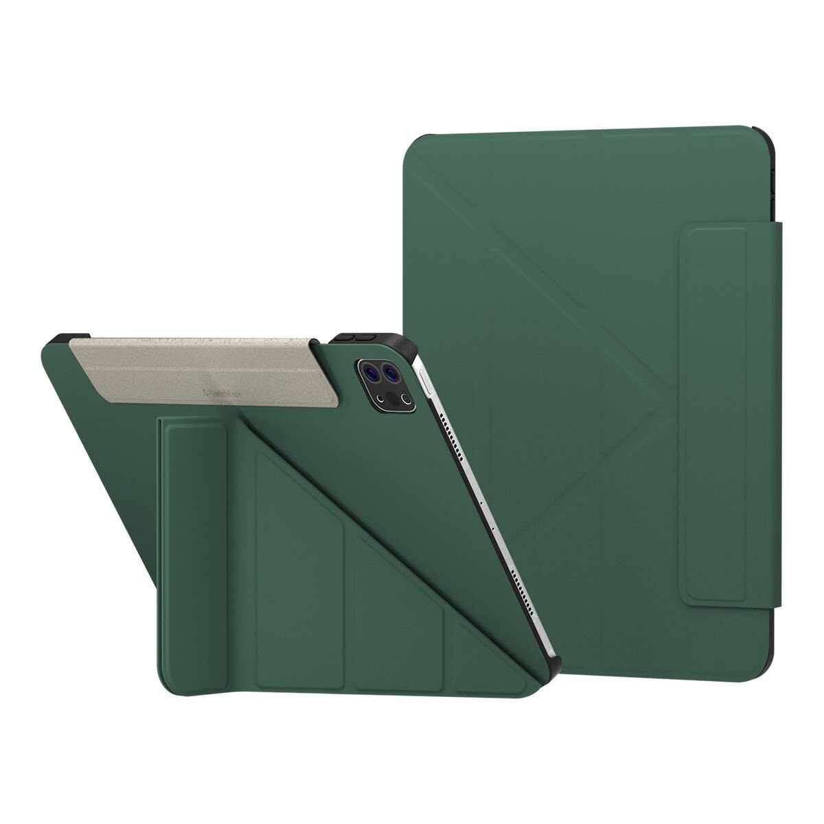 SwitchEasy Origami 全方位多角度支架保護套 iPad Air 11吋 M3 / M2 & iPad Pro 11吋 2022 M2 - 2018 & iPad Air 10.9吋 2022-20 松葉綠