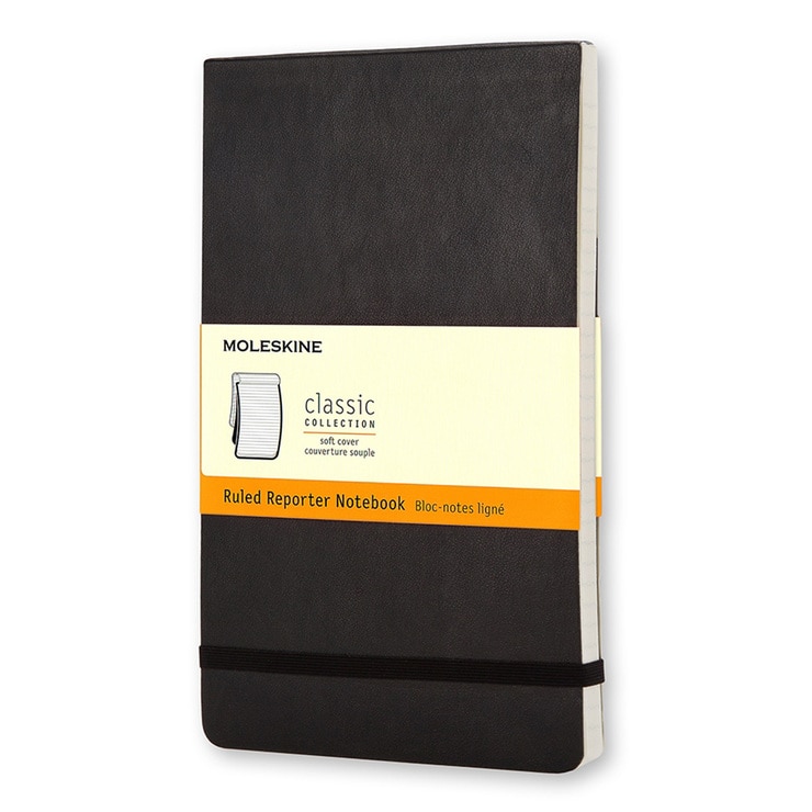 Moleskine 記者橫條筆記本(大型)黑 Costco 好市多線上購物