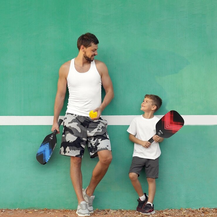 KASACA 無邊框碳纖維匹克球拍套組