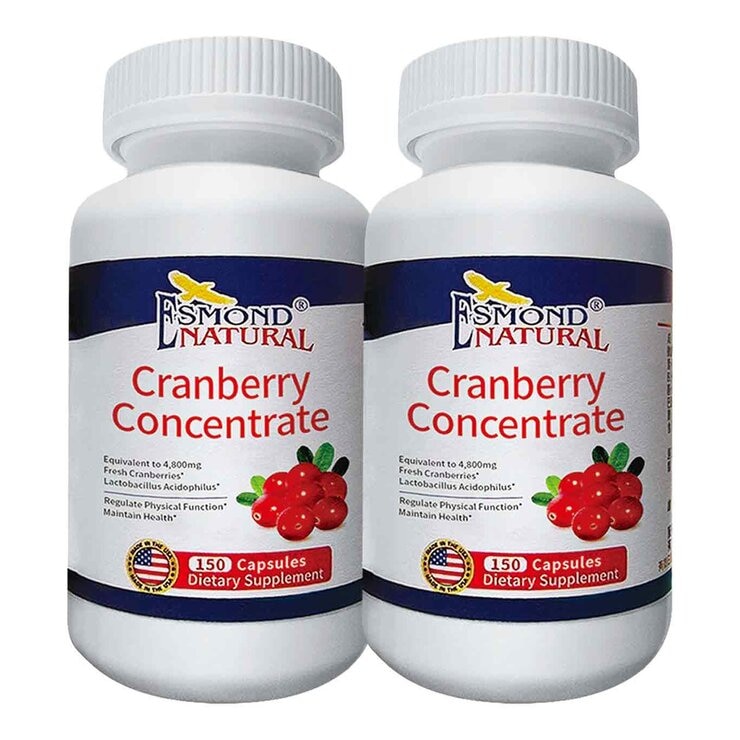 ESMOND NATURAL Cranberry Concentrate Plus 300 Capsules 150 Capsules X 2 Bottles