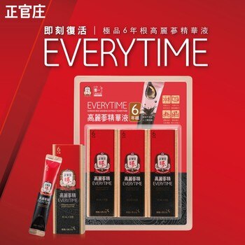 CKJ 正官庄高麗蔘精 EVERYTIME 10毫升 X 30包 CKJ 正官庄高麗蔘精 EVERYTIME 10毫升 X 30包