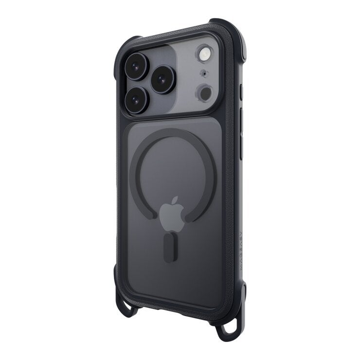 MAGEASY Odyssey Strap M 超軍規防摔掛繩手機殼 iPhone 17 Pro(皮革午夜/沉穩黑) + 鏡頭保護貼Lenz 鈦合金(午夜鈦) + Vetro 9H 鋼化玻璃保護膜 MAGEASY Odyssey Strap M 超軍規防摔掛繩手機殼 iPhone 17 Pro(皮革午夜/沉穩黑) + 鏡頭保護貼Lenz 鈦合金(午夜鈦) + Vetro 9H 鋼化玻璃保護膜