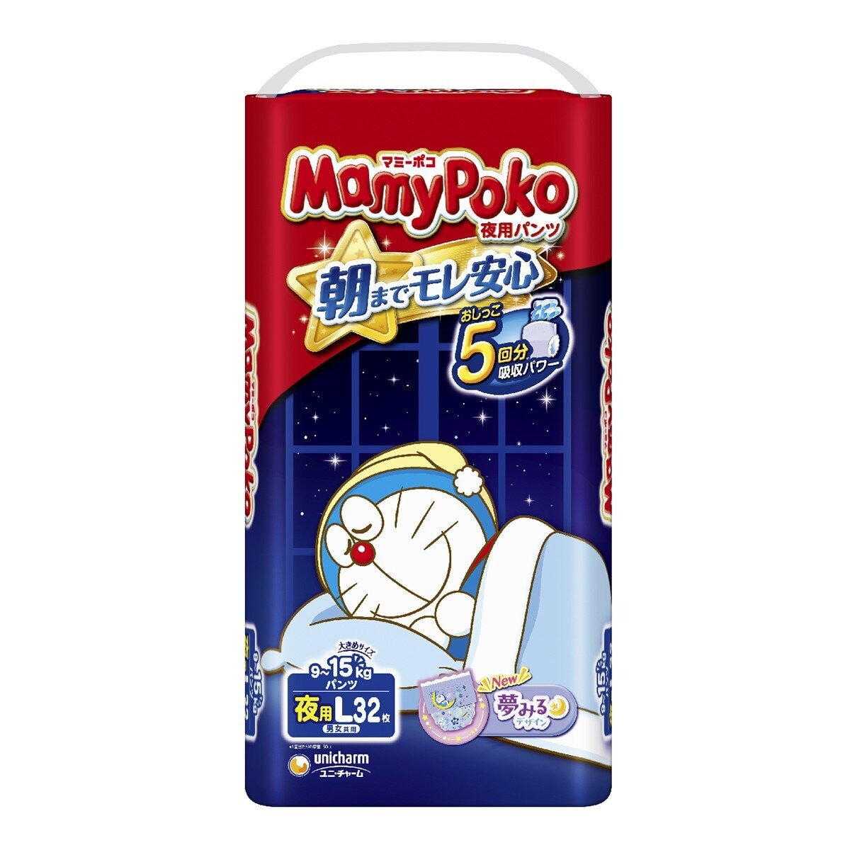 滿意寶寶 哆啦A夢 夜用褲 XL 112片