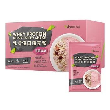 米森 乳清蛋白纖食餐 草莓莓果 70公克 X 12包
