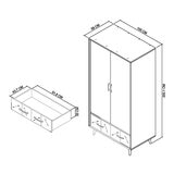 Bentley Designs Sienna 雙門衣櫃