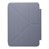 MAGEASY Facet 全方位支架透明背蓋保護套 (筆槽款) 適用於 2024 iPad Pro 11吋 阿拉斯加藍