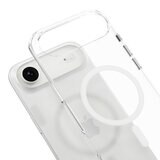 MAGEASY Bright M 不發黃軍規磁吸透明殼 iPhone Air (白磁圈) + 鏡頭保護貼Lenz(雲霧) + Vetro 9H 鋼化玻璃保護膜