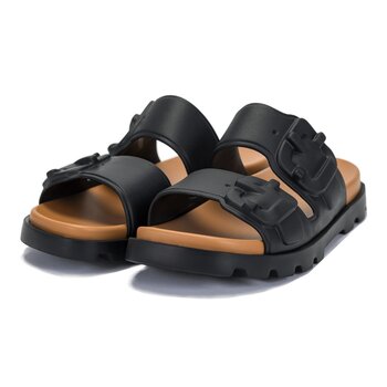 Camper 男皮革寬帶拖鞋
