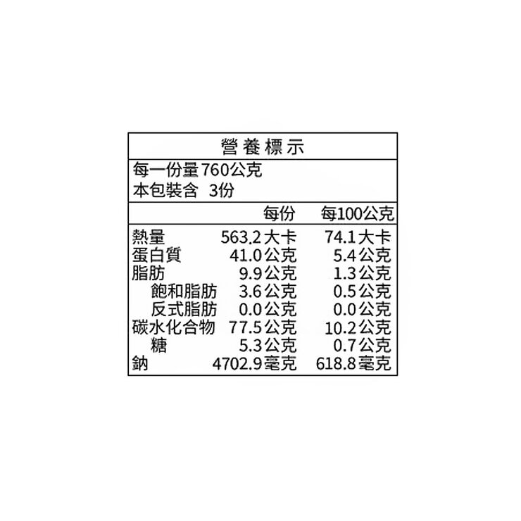 張媽媽民生社區 冷凍川味牛肉麵 760公克 X 3入