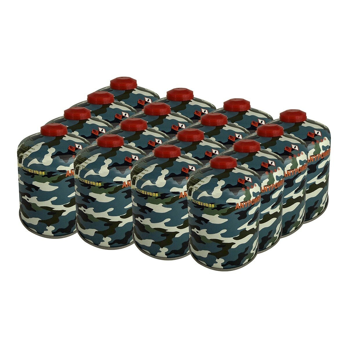 Anypower 高山瓦斯罐 450公克 X 12入 藍迷彩
