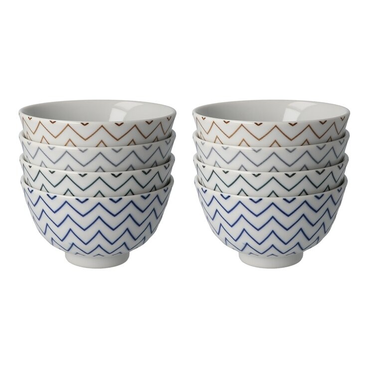 Minoyaki 日本製美濃燒飯碗 8件組