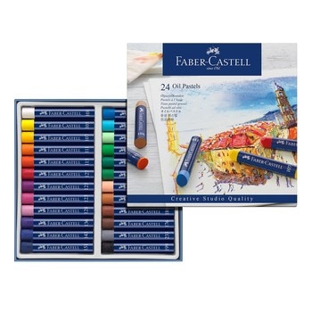 Faber-Castell 輝柏創意工坊油性粉彩條24色 Faber-Castell 輝柏創意工坊油性粉彩條24色