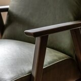 Gallery Neyland Green 牛皮躺椅