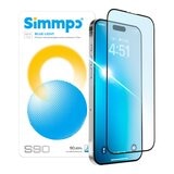 Simmpo S-90 透明抗藍光護眼保護貼 2入組 iPhone 17 系列 Simmpo S-90 透明抗藍光護眼保護貼 2入組 iPhone 17 系列