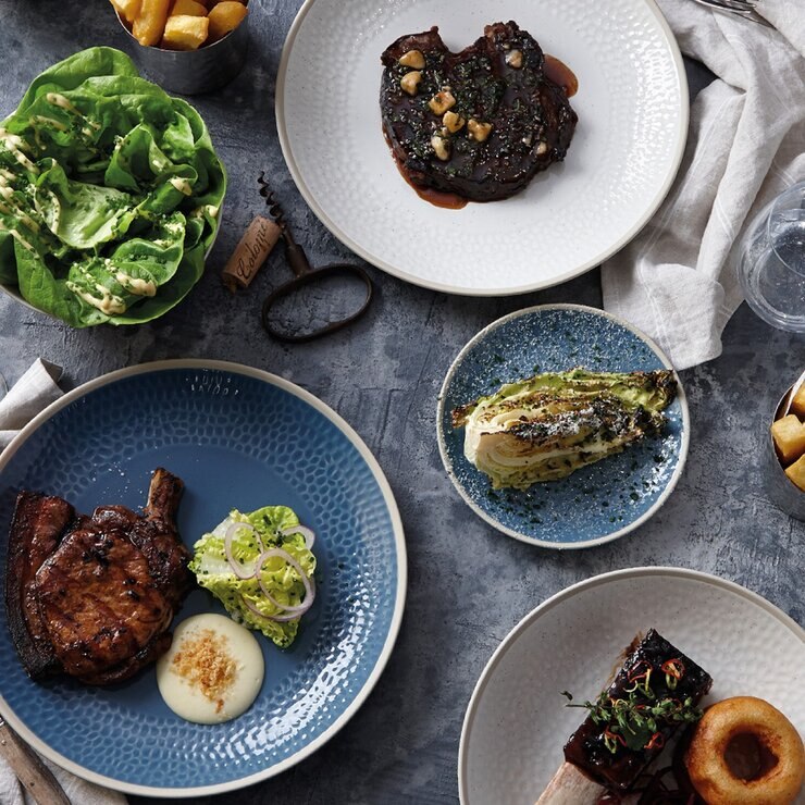 皇家道爾頓 主廚聯名系列 餐碗 X 4件組 知性藍