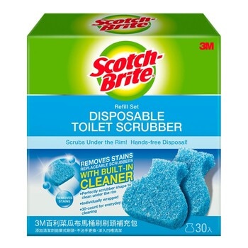 Scotch-Brite 百利 菜瓜布馬桶刷補充包 30入