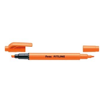 Pentel Fitline 雙頭螢光筆 20支 橘色 Pentel Fitline 雙頭螢光筆 20支 橘色