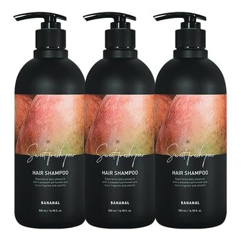 Bananal 胺基酸洗髮精 香梨小蒼蘭 500毫升 X 3入
