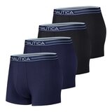 Nautica 男莫代爾平口褲四入組 S