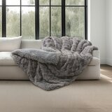 Mon Chateau 仿毛皮保暖毯 152公分 X 177公分 灰