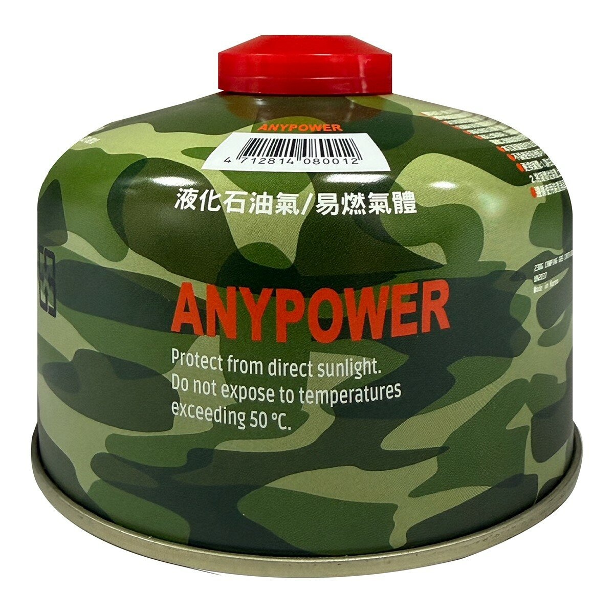 Anypower 高山瓦斯罐 230公克 X 24入 綠迷彩