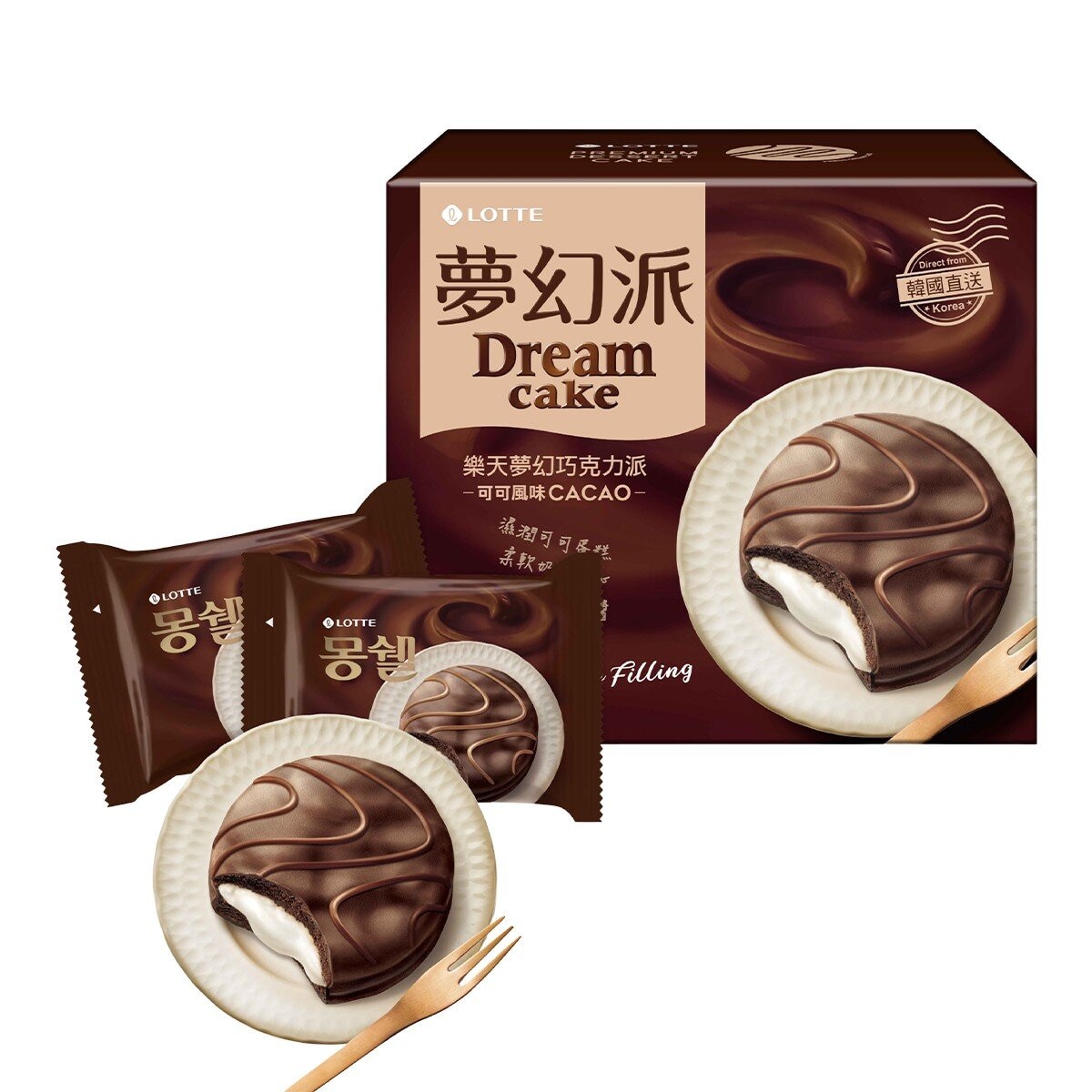 樂天 夢幻巧克力派 可可風味 34公克 X 36顆