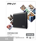 PNY 500GB 攜帶式固態硬碟 2入