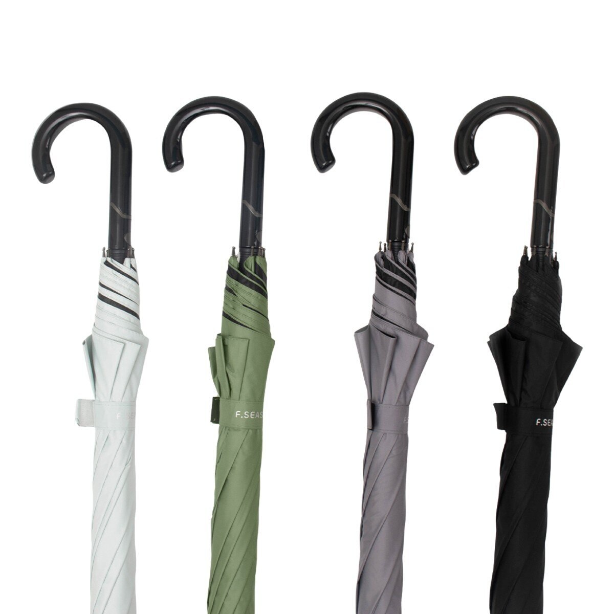 F-SEASONS 54吋 降溫加大自動直傘 黑色 F-SEASONS 54吋 降溫加大自動直傘 黑色