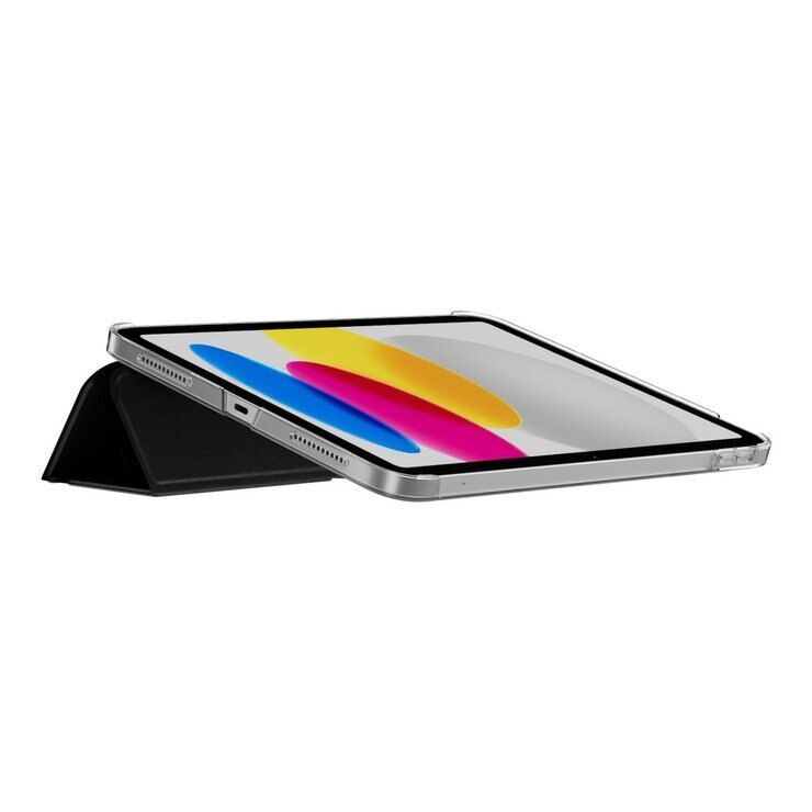 MAGEASY Facet 全方位支架透明背蓋保護套 適用於 2022 iPad 10.9吋 A14 & 2025 iPad 11吋 A16 黑色