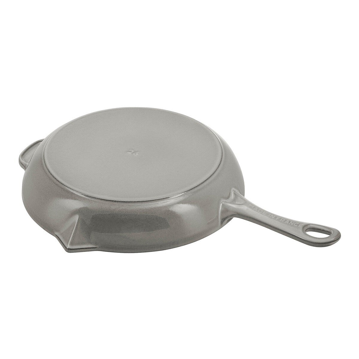 Staub 琺瑯鑄鐵單柄平煎鍋 26公分 石墨灰